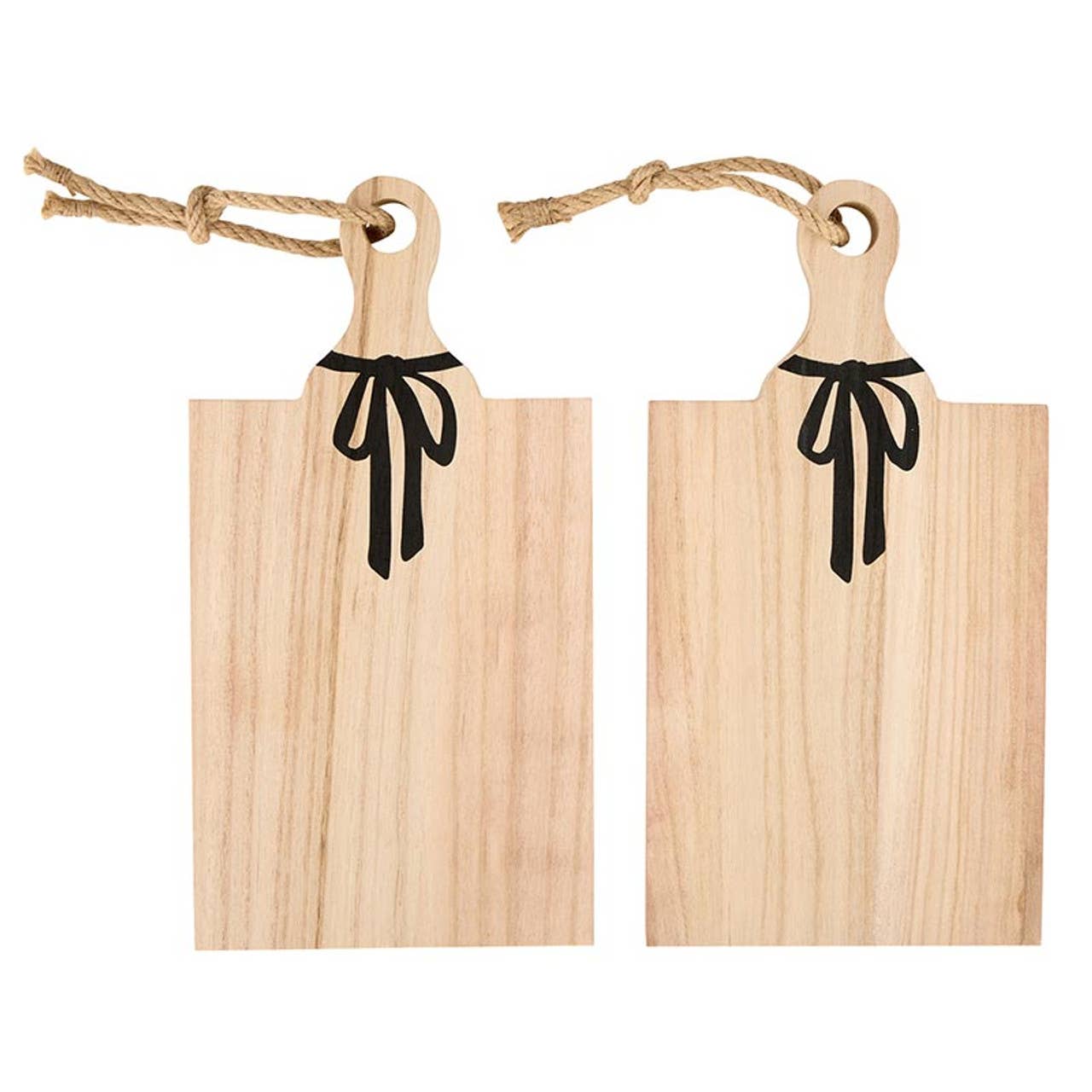 Mini Paulownia Wood Boards - Set of 2