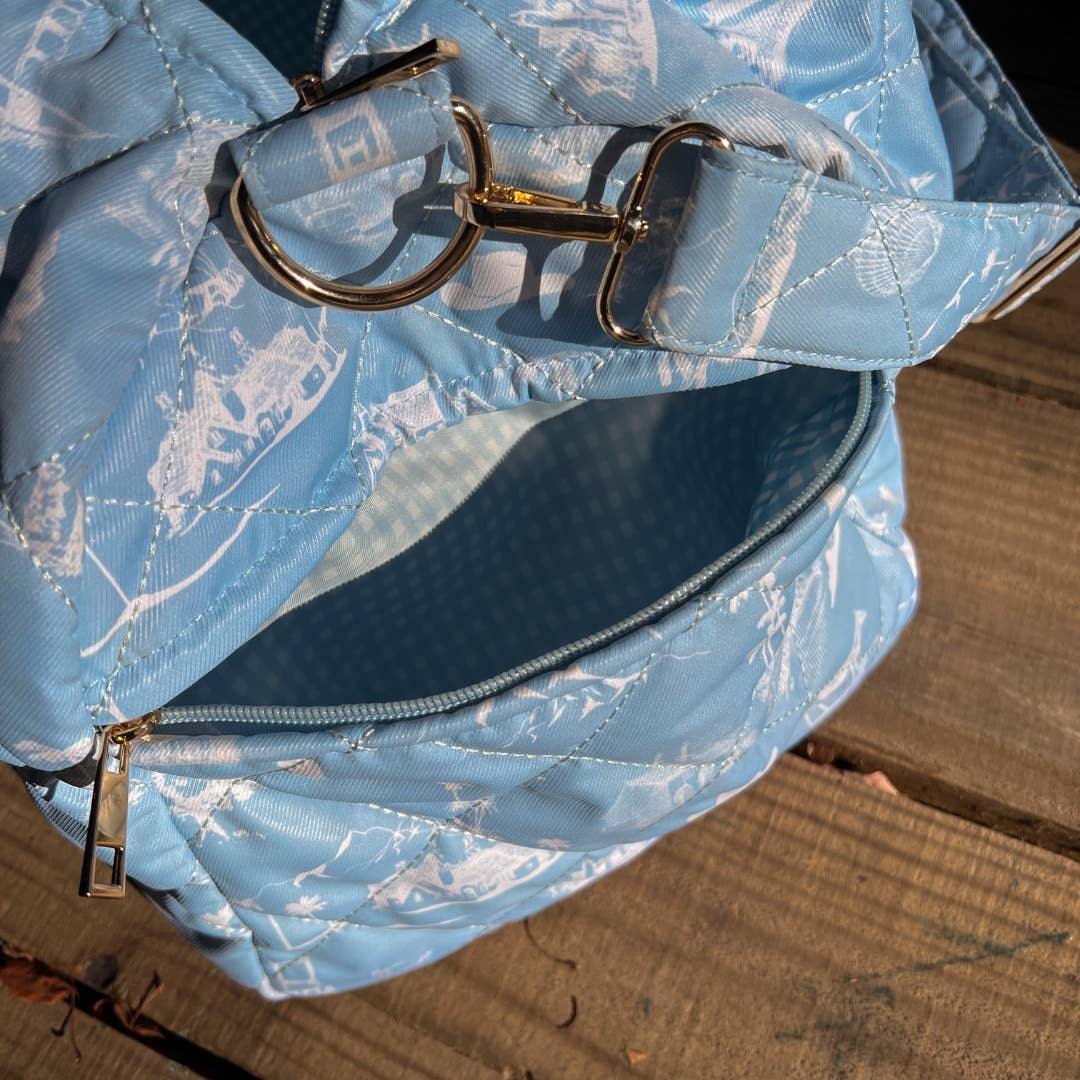 Toile Coastal Cowboy Duffle Bag