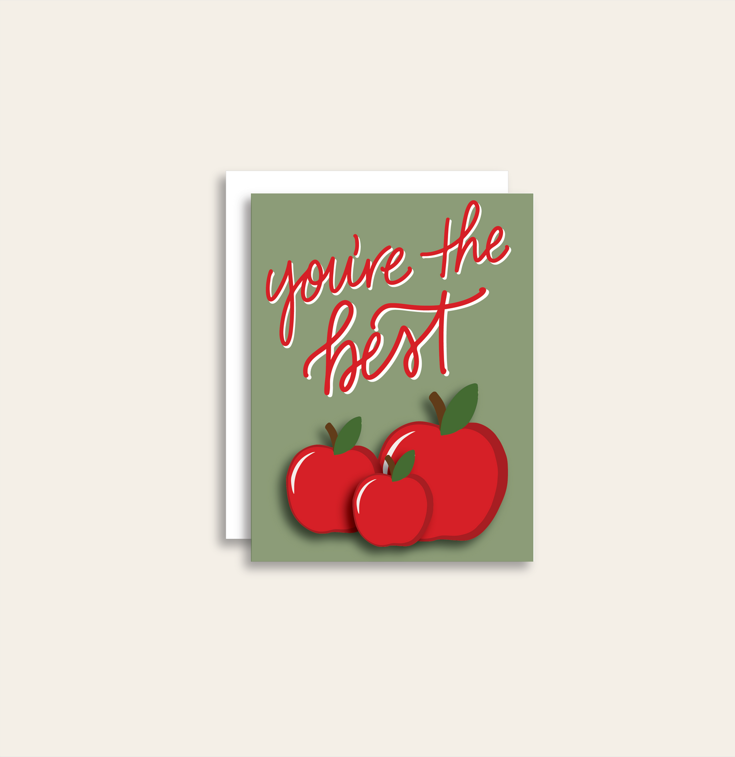 You're the Best Teacher Greeting Card
