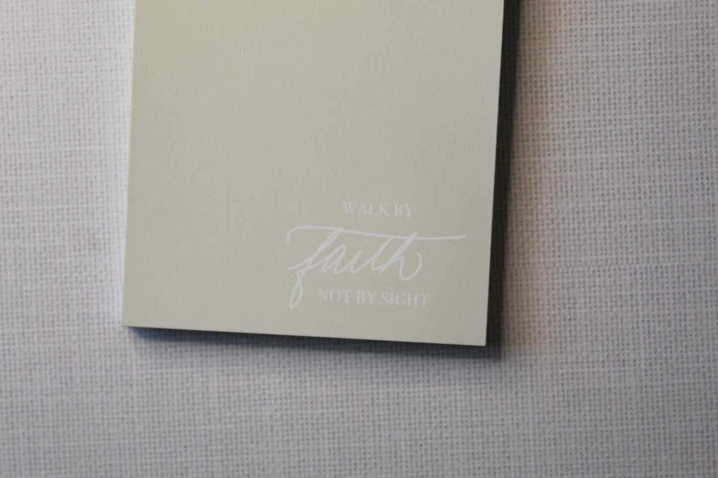 Walk By Faith Not By Sight Christian Notepad