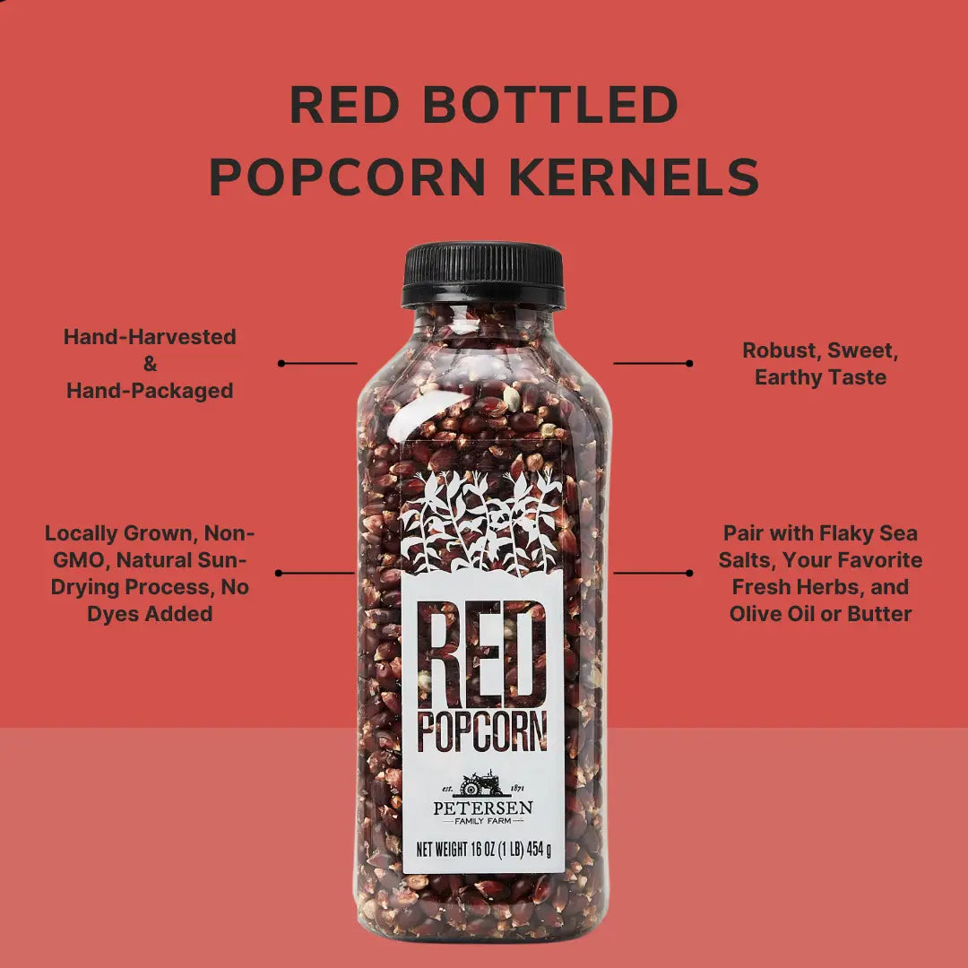 Red Popcorn Kernels | Non GMO | No Dye | Made in USA