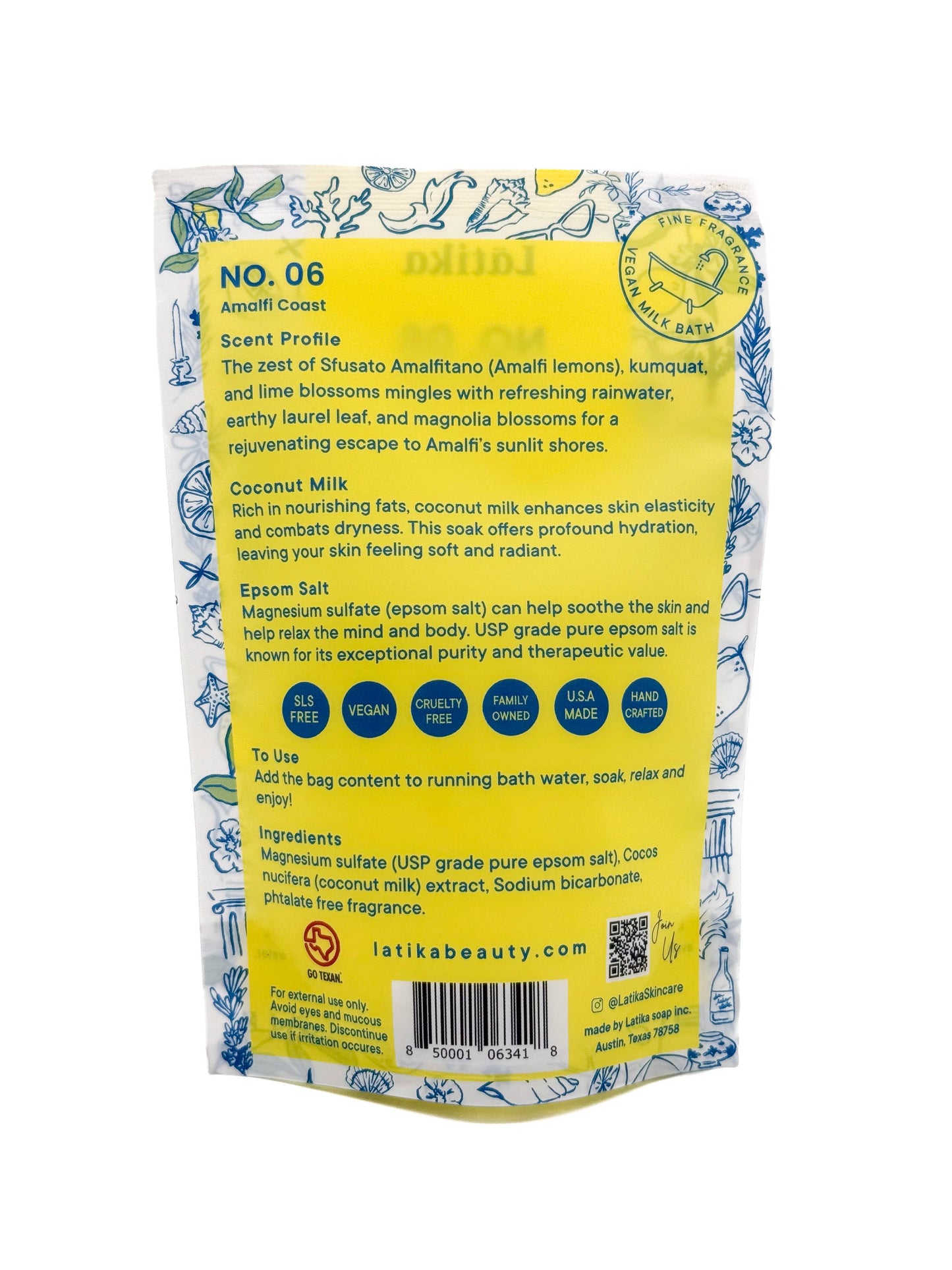 Amalfi Coast – Vegan Milk Bath Soak 🐚
