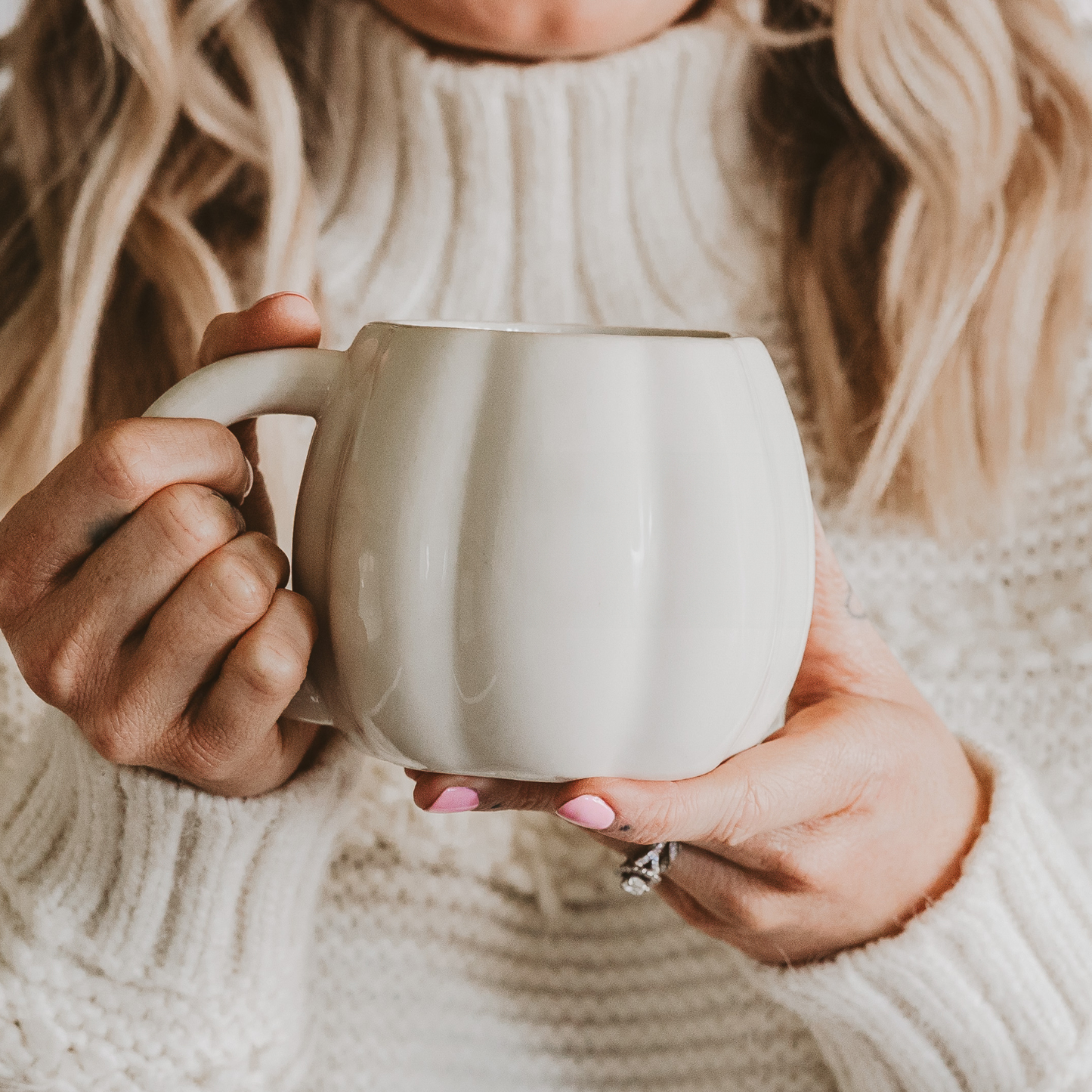 Cream Pumpkin Coffee Mug | 19 oz