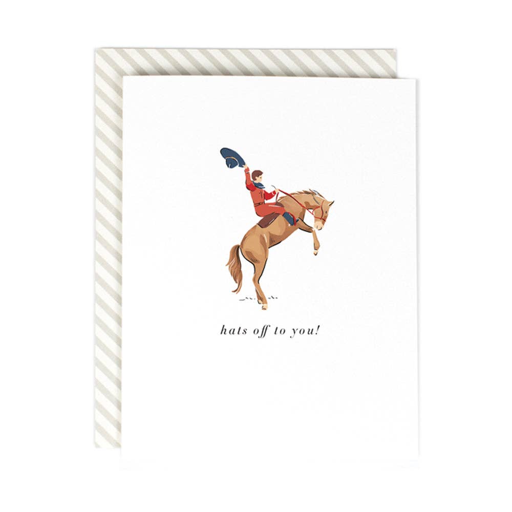 Hats Off To You Greeting Card: Default
