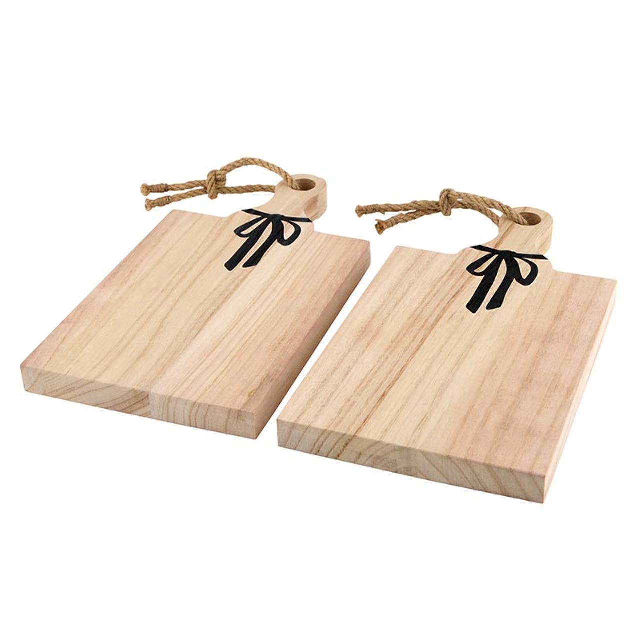Mini Paulownia Wood Boards - Set of 2