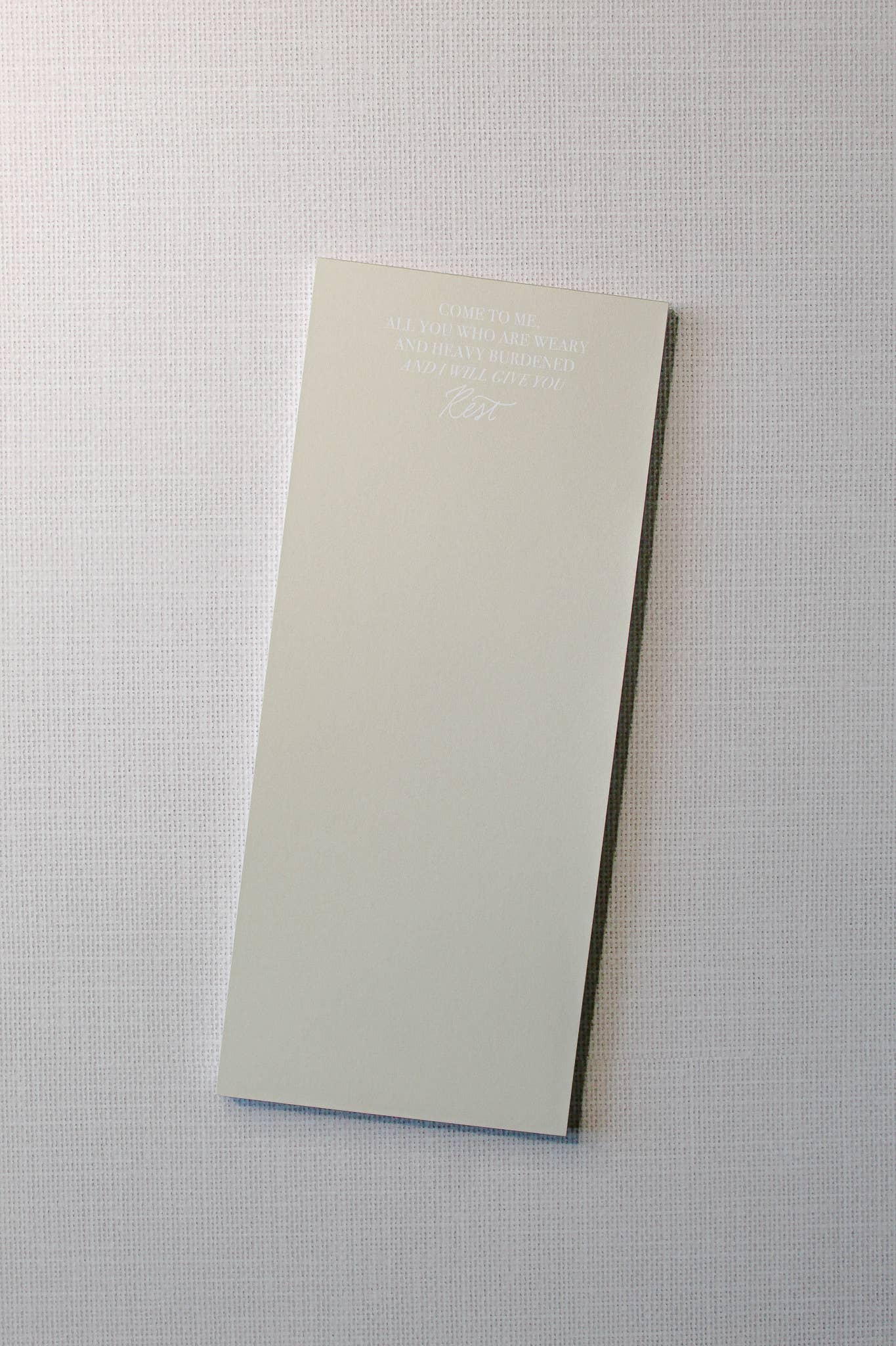 Come To Me And I Will Give You Rest Christian Notepad
