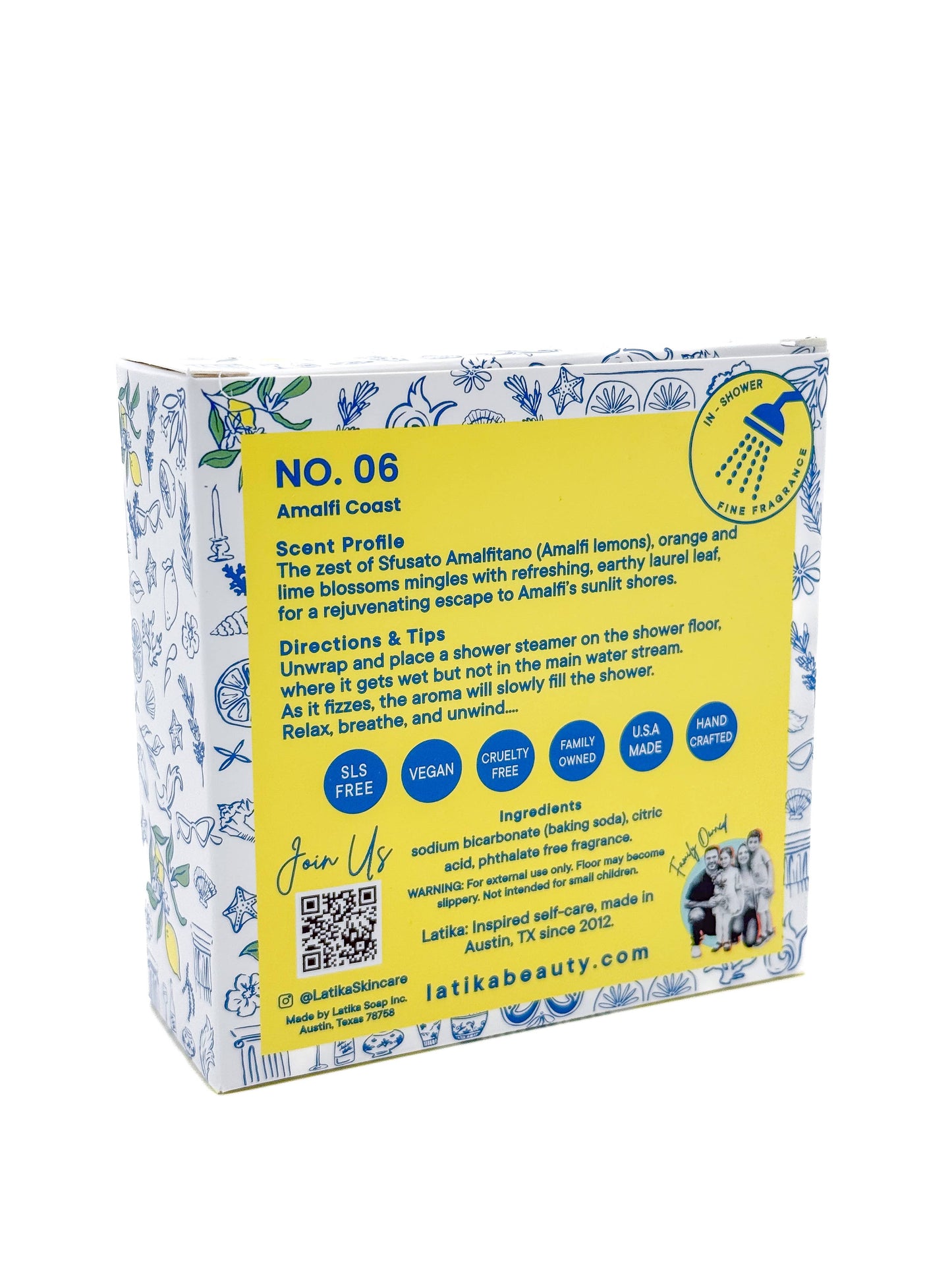 Fine Fragrance Shower Steamers – Amalfi Coast