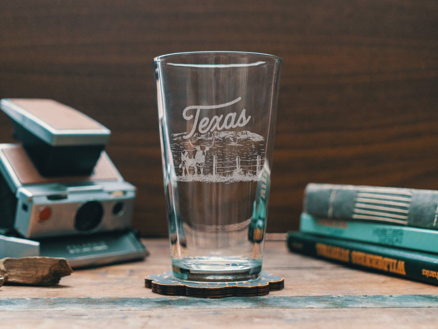 Texas State Double Old Fashion Glass