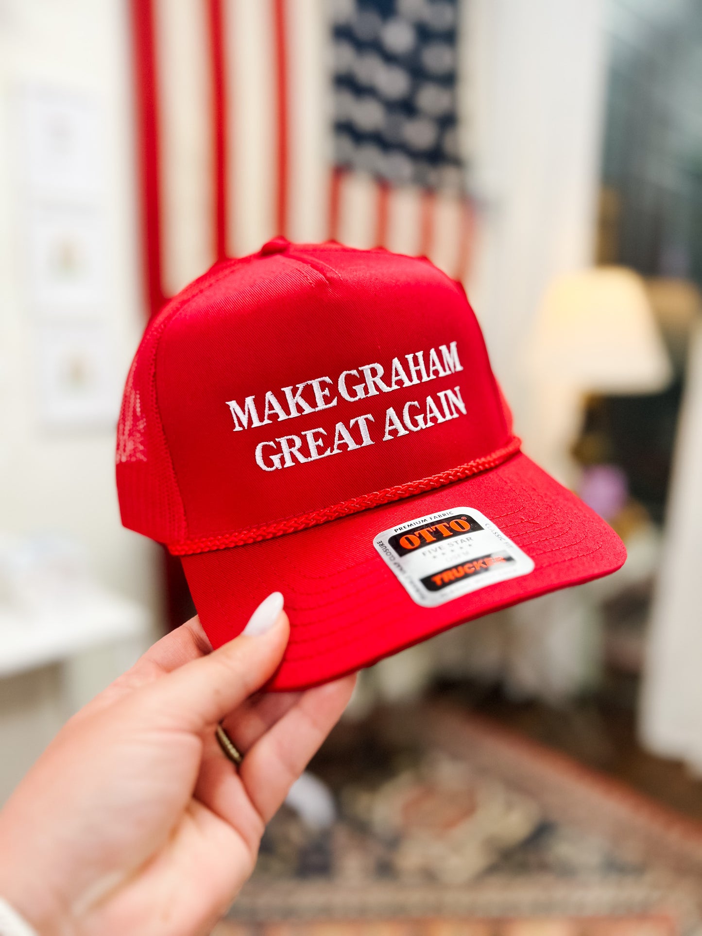 Make Graham Great Again Trucker Hat