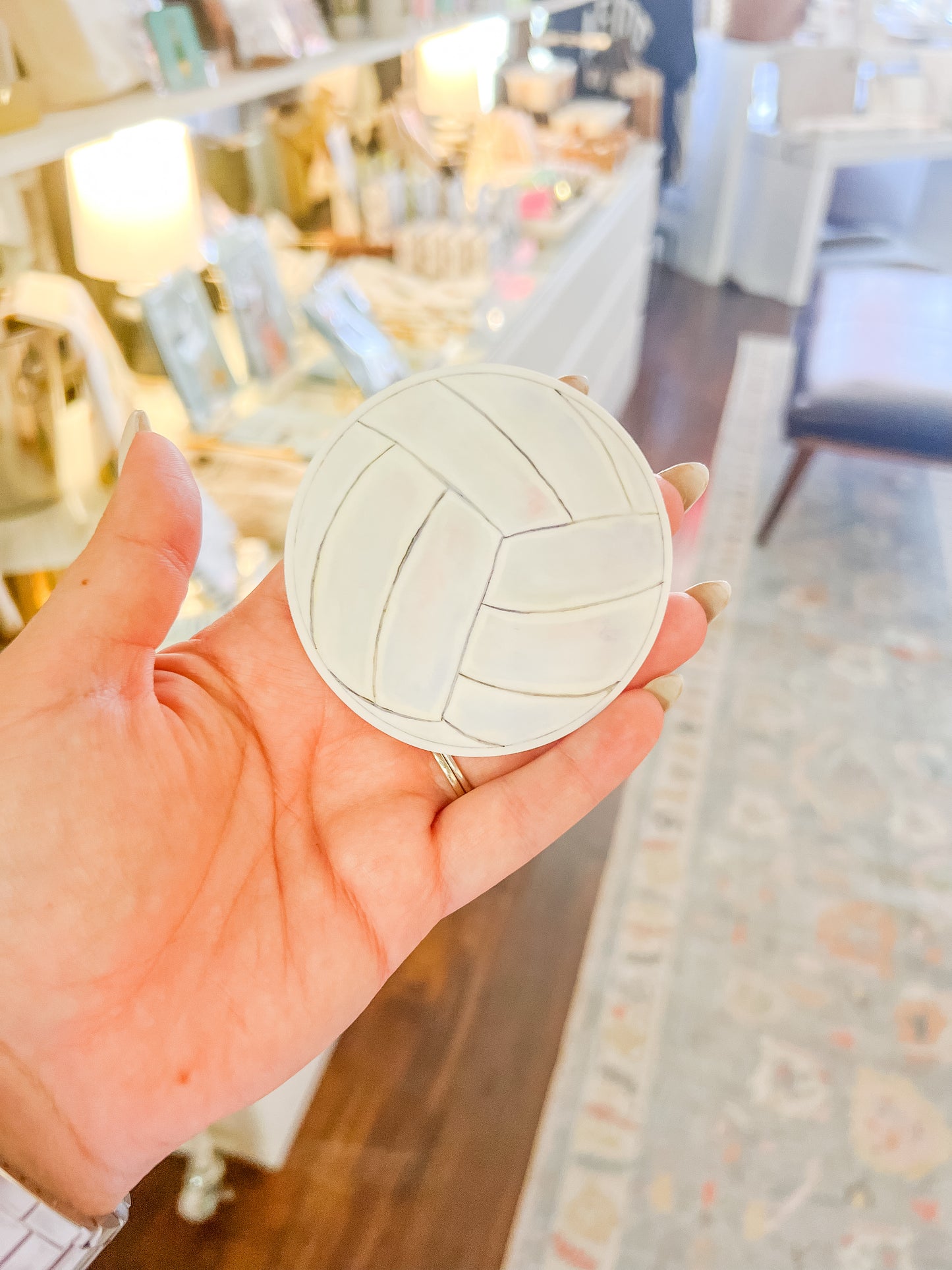 Watercolor Volleyball Sticker