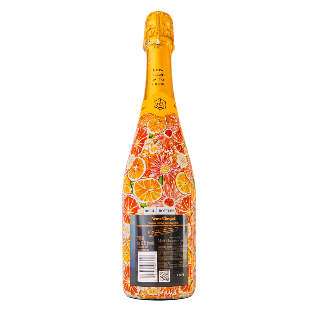 Beau Bottles Preppy Watercolor Oranges - Veuve Edition