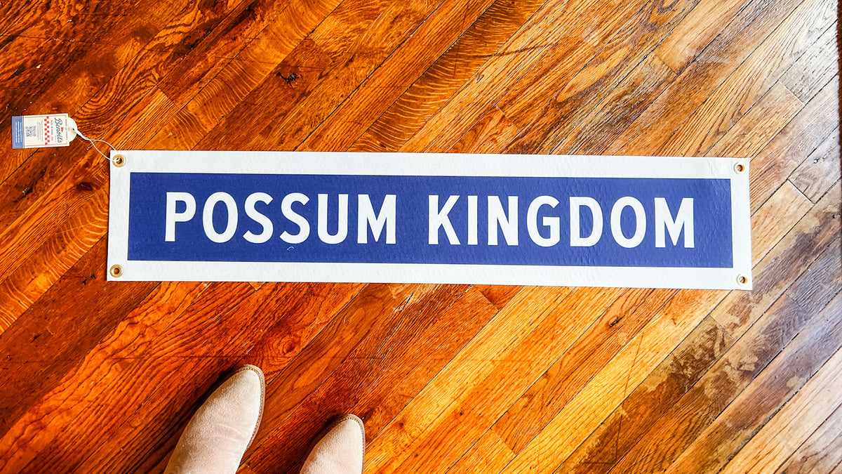 Possum Kingdom 8x40" Felt Banner Pennant