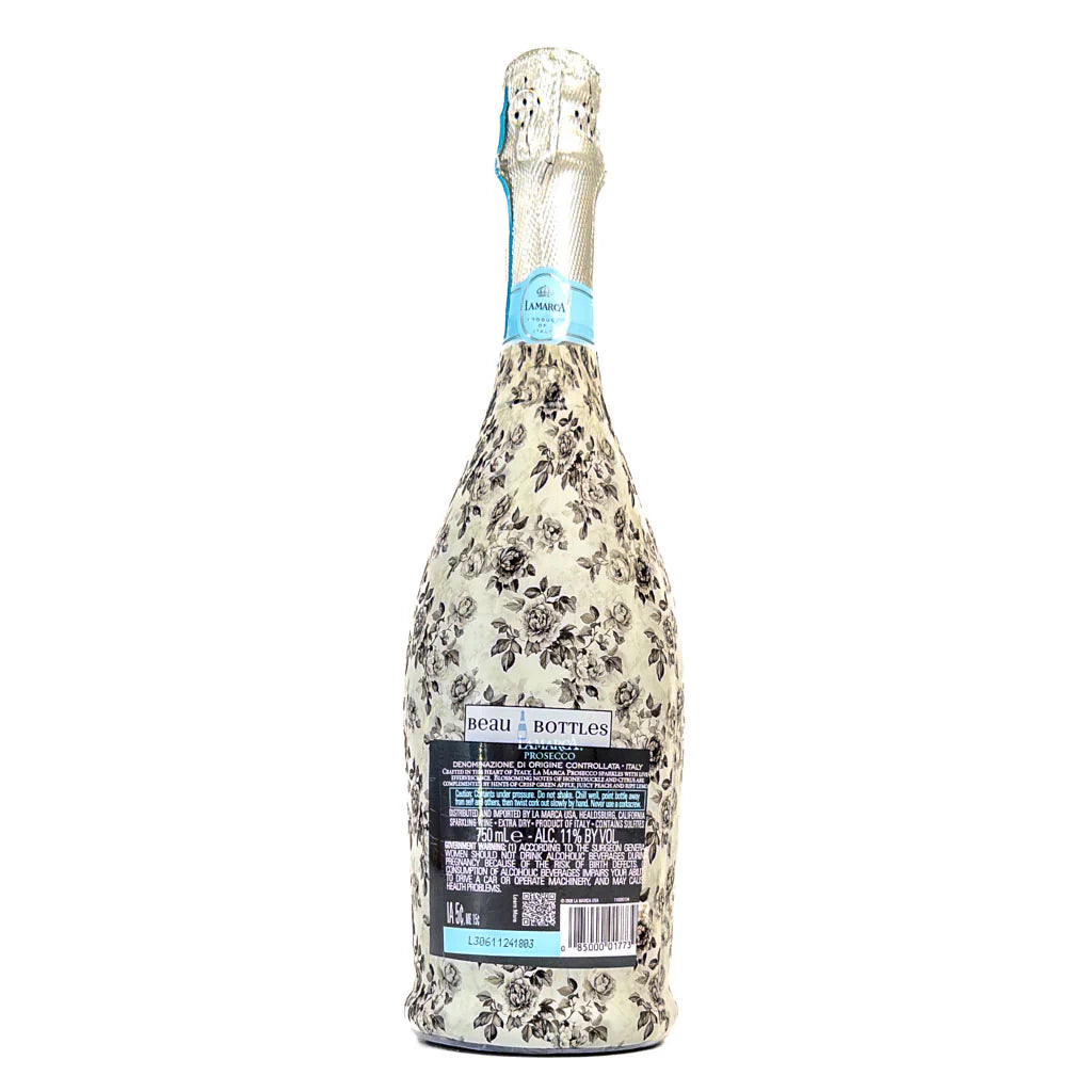 Beau Bottles Black and White Floral - La Marca Edition