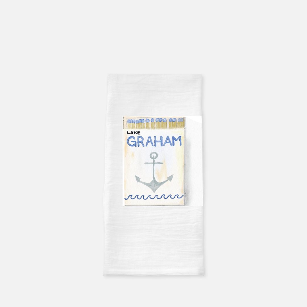 Lake Graham Matchbox Tea Towel