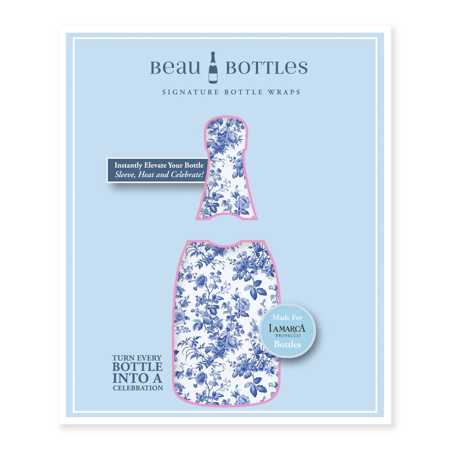 Beau Bottles Grandmillenial Blue Floral - La Marca Edition