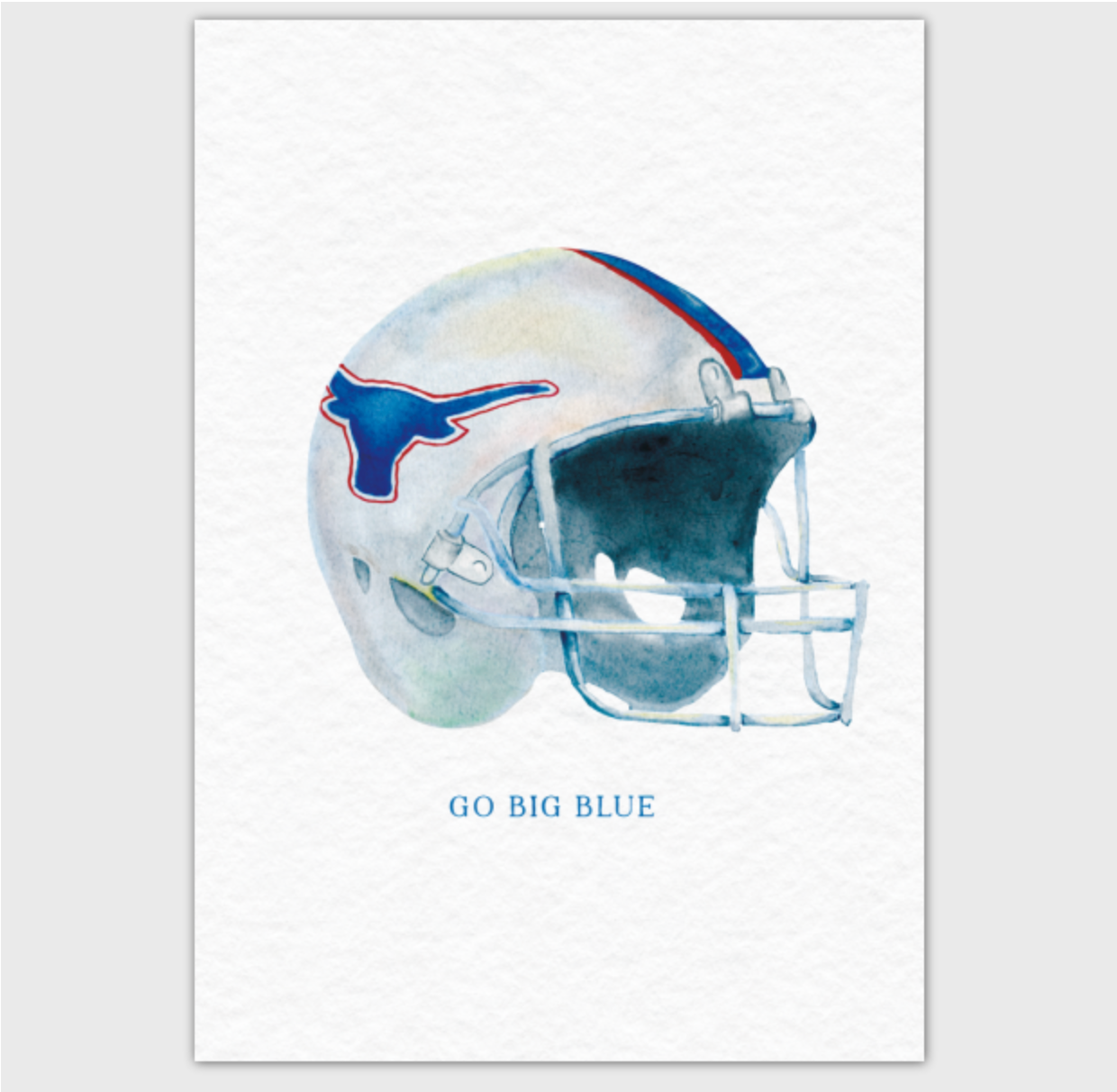 Graham Steers Football Helmet | 4x6" Greeting Card