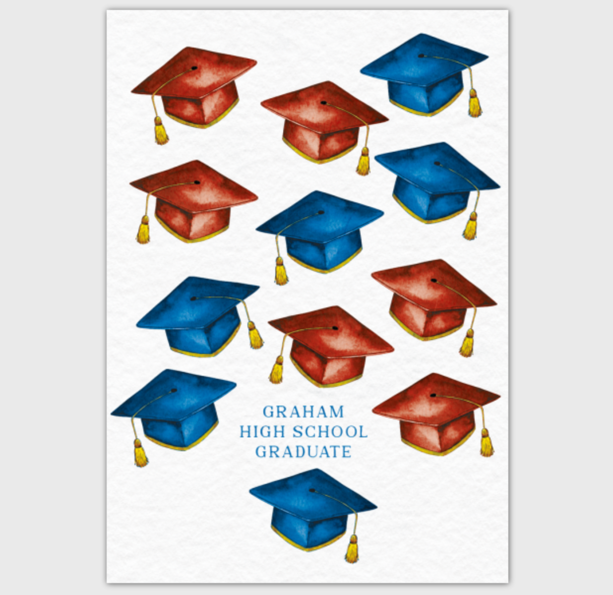 Graham High School Graduate | 4x6" Greeting Card