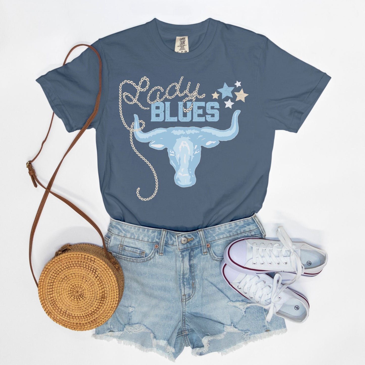 Lady Blues Steer & Rope Tee