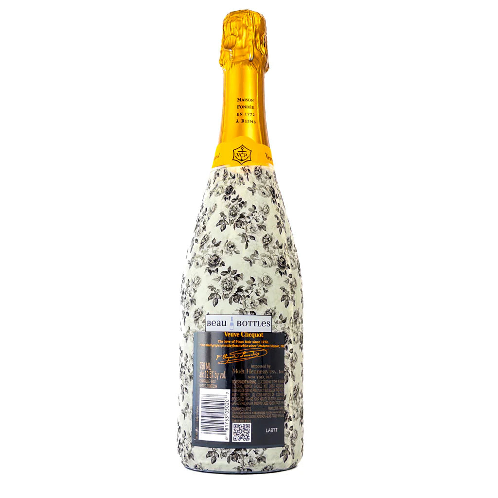 Beau Bottles Black and White Floral - Made For Veuve