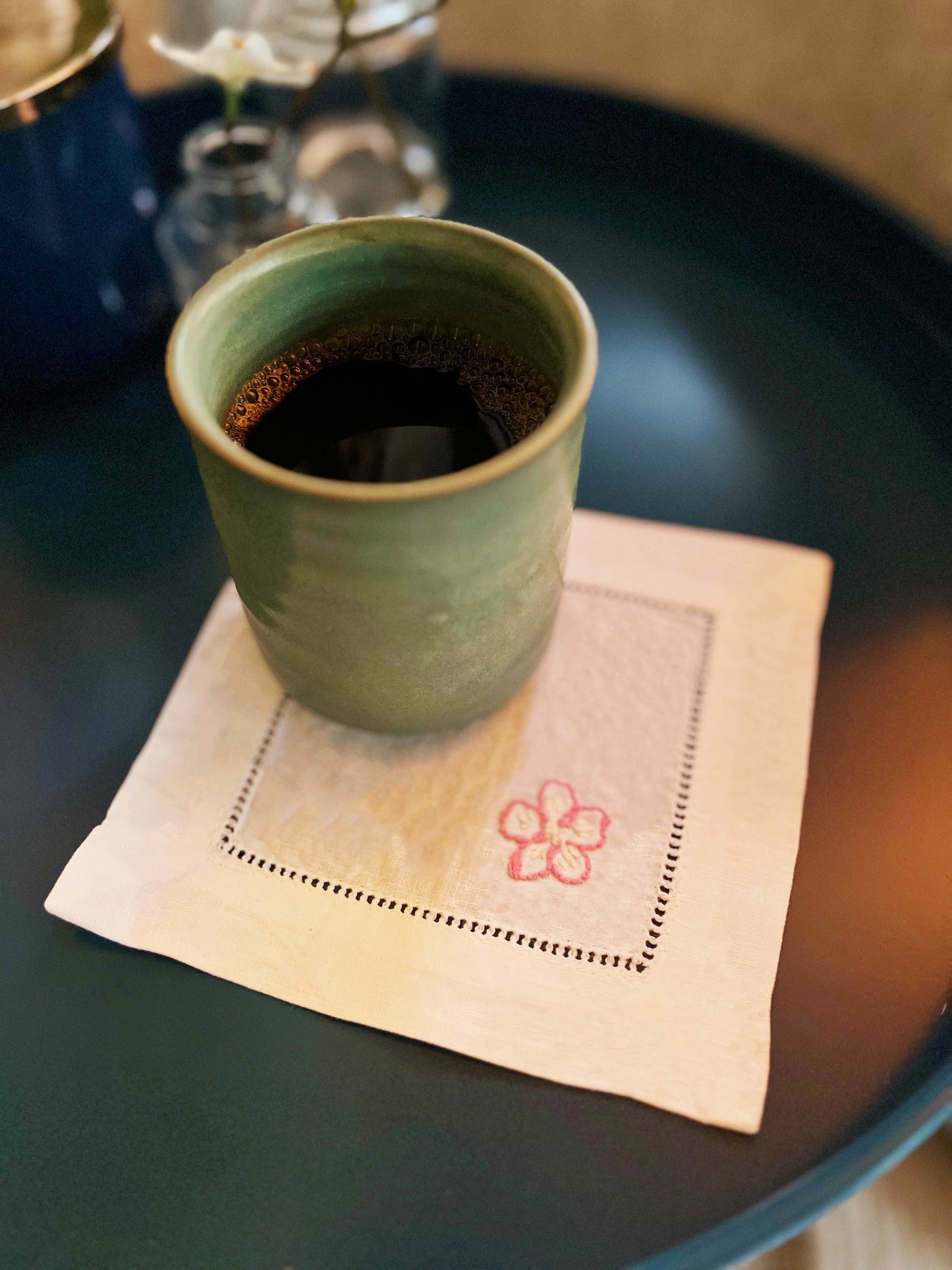 Cherry Blossom Napkins Embroidery Kit