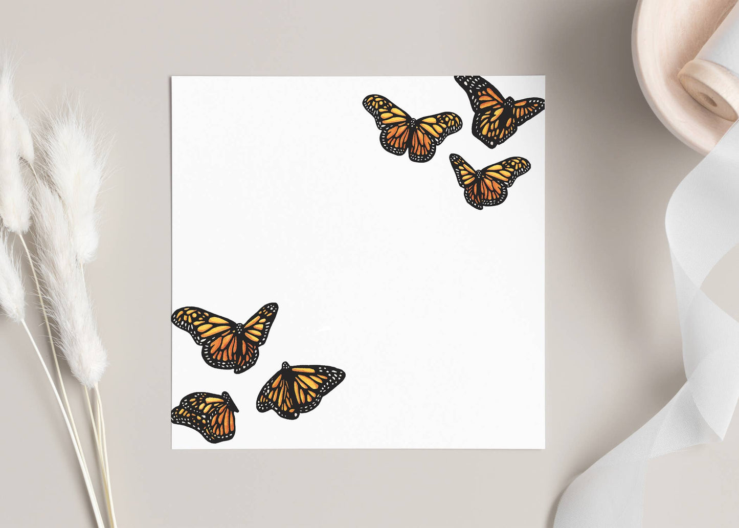 Monarch Butterflies: Cute Little 3x3 Pint Size Notes