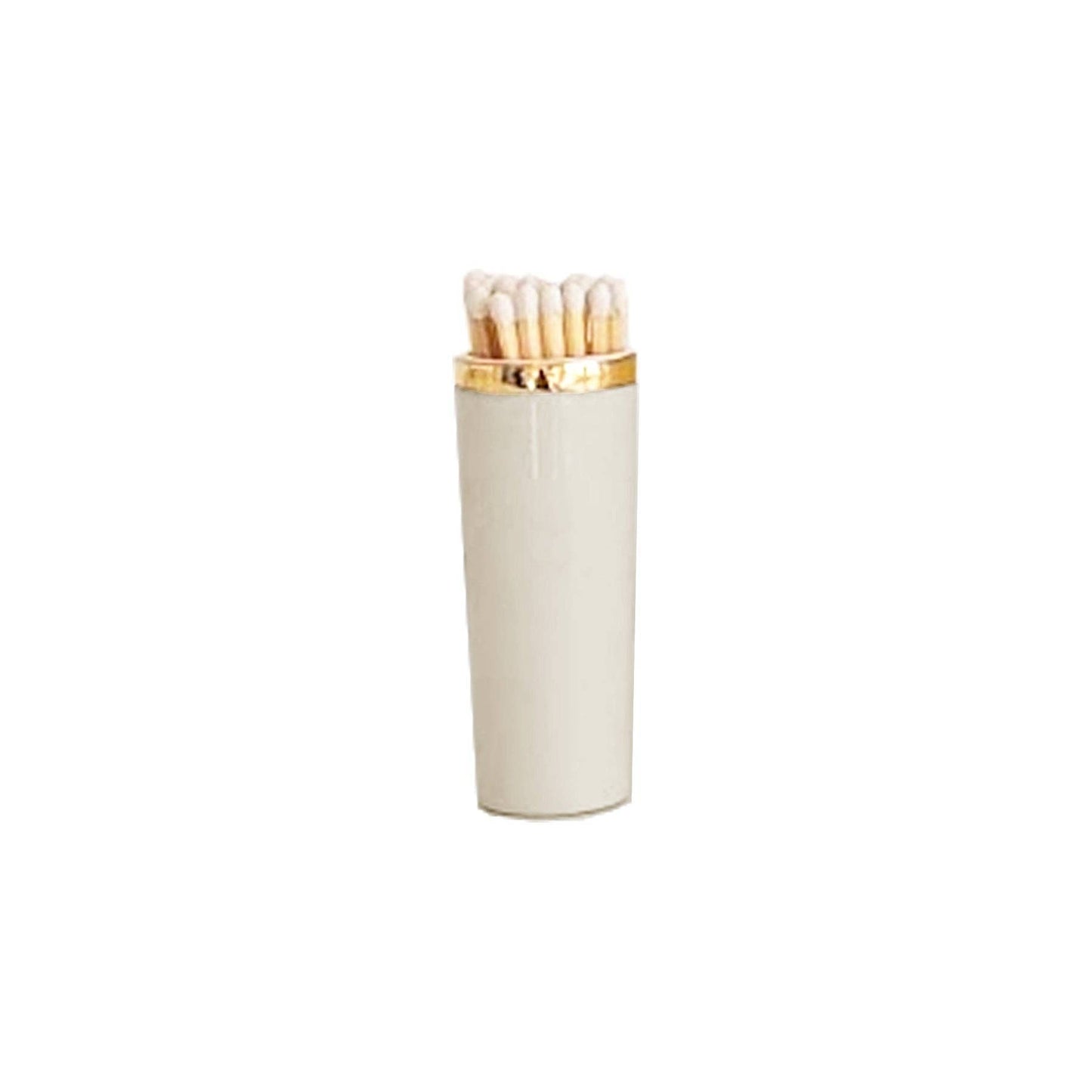Solid Match Holder/ Striker with Gold Accent: Hydrangea Blue