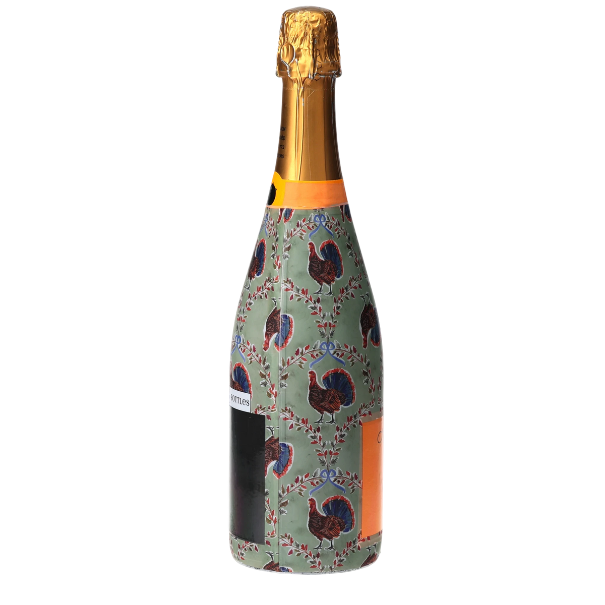 Autumn Turkey Trellis Champagne Bottle Wrap