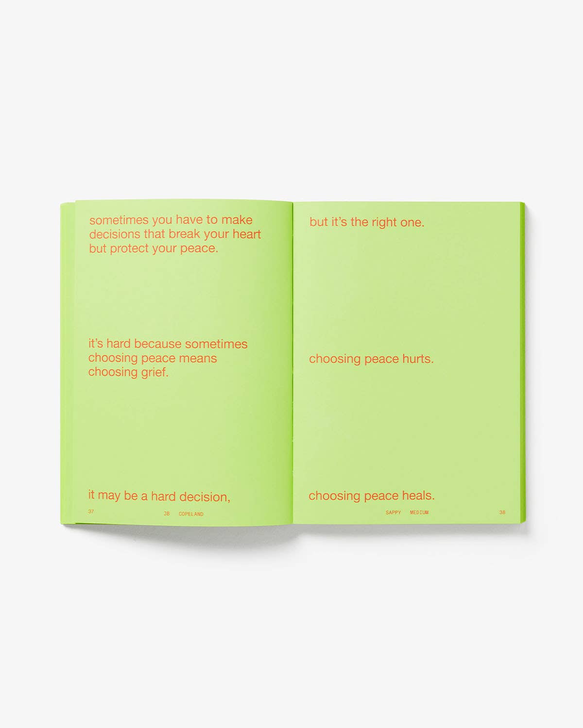 Sappy Medium Book by JB Copeland | Short Writings on Life