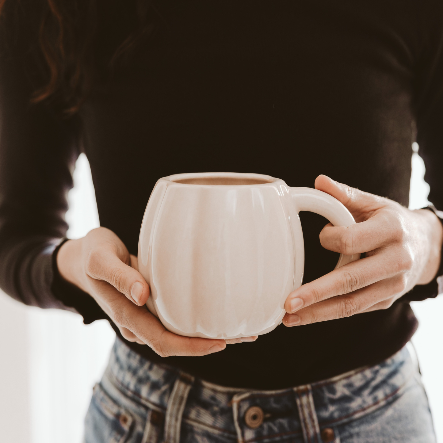 Cream Pumpkin Coffee Mug | 19 oz