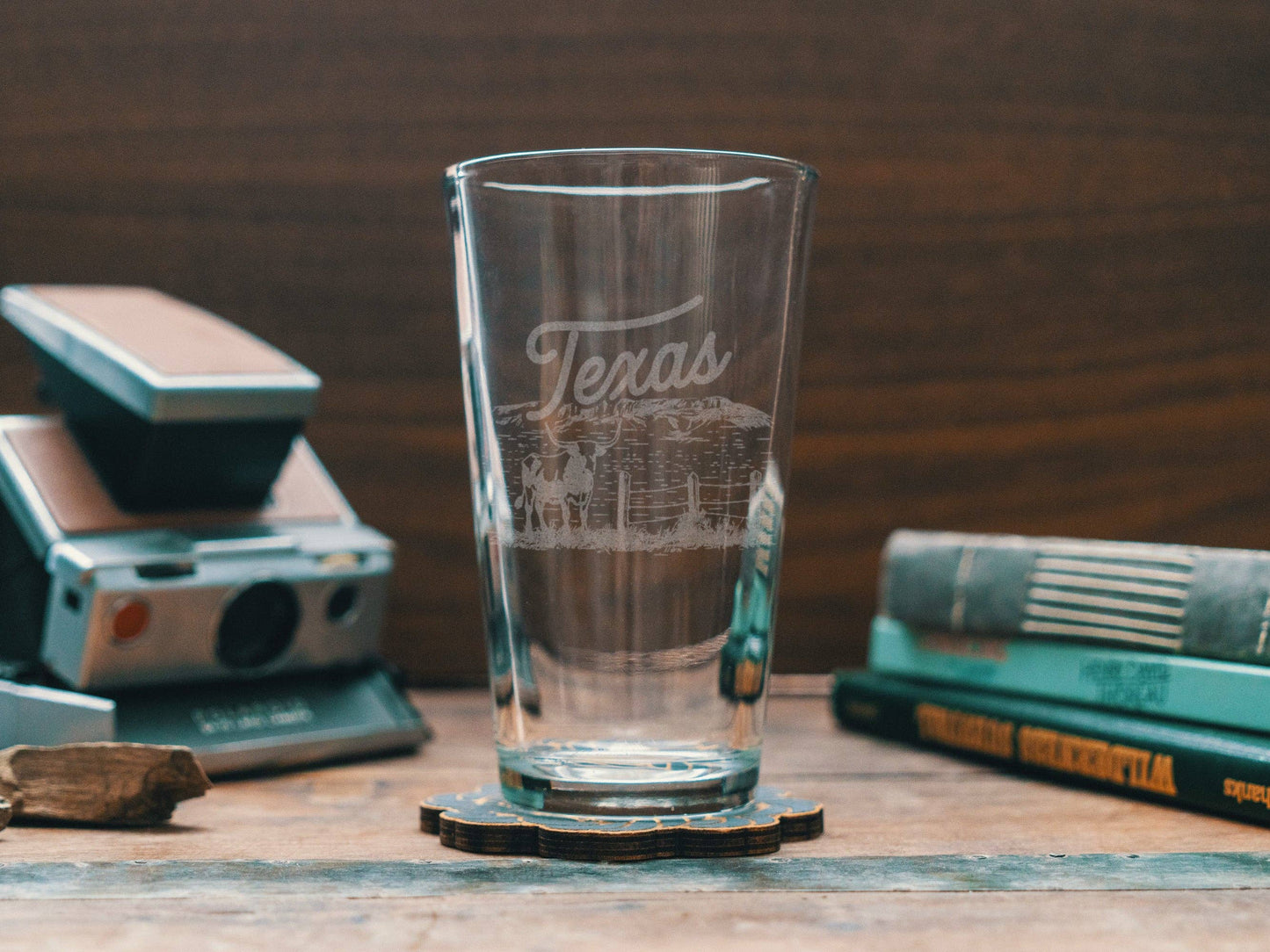 Texas State Double Old Fashion Glass