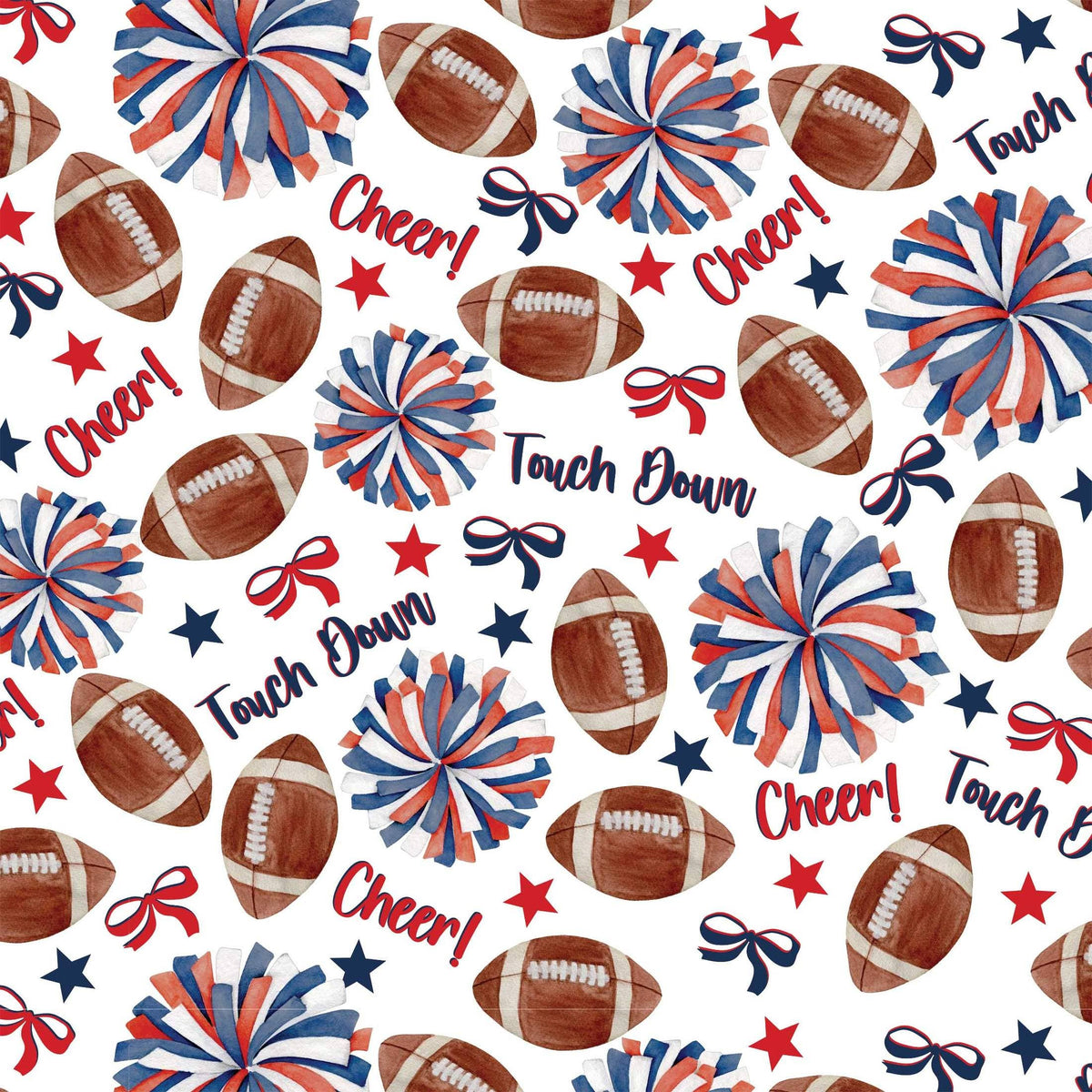 Red & Navy Game Day Champagne Bottle Wrap