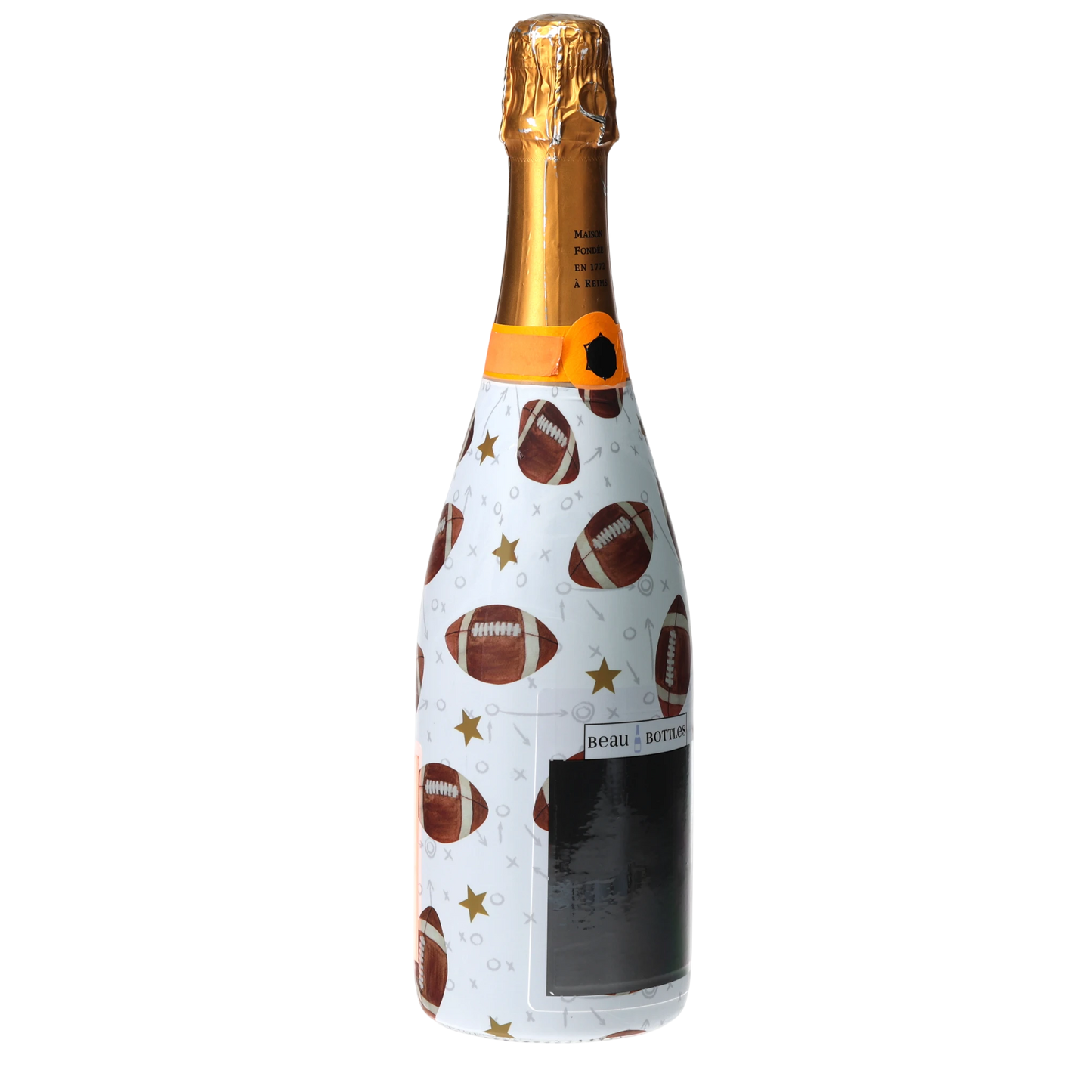 Footballs Champagne Bottle Wrap
