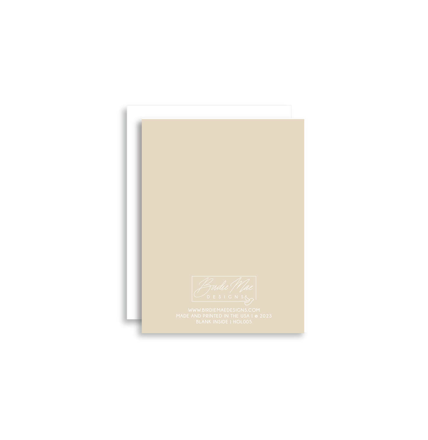 Thinking of You Christmas Red Bird Holiday Greeting Card