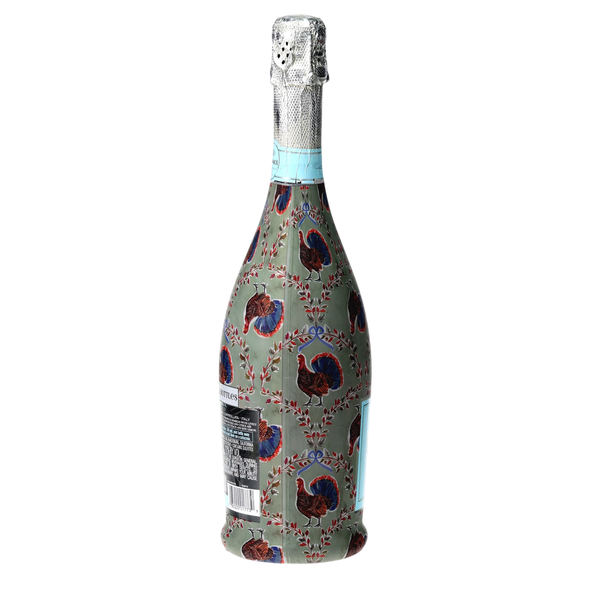 Autumn Turkey Trellis Prosecco Bottle Wrap