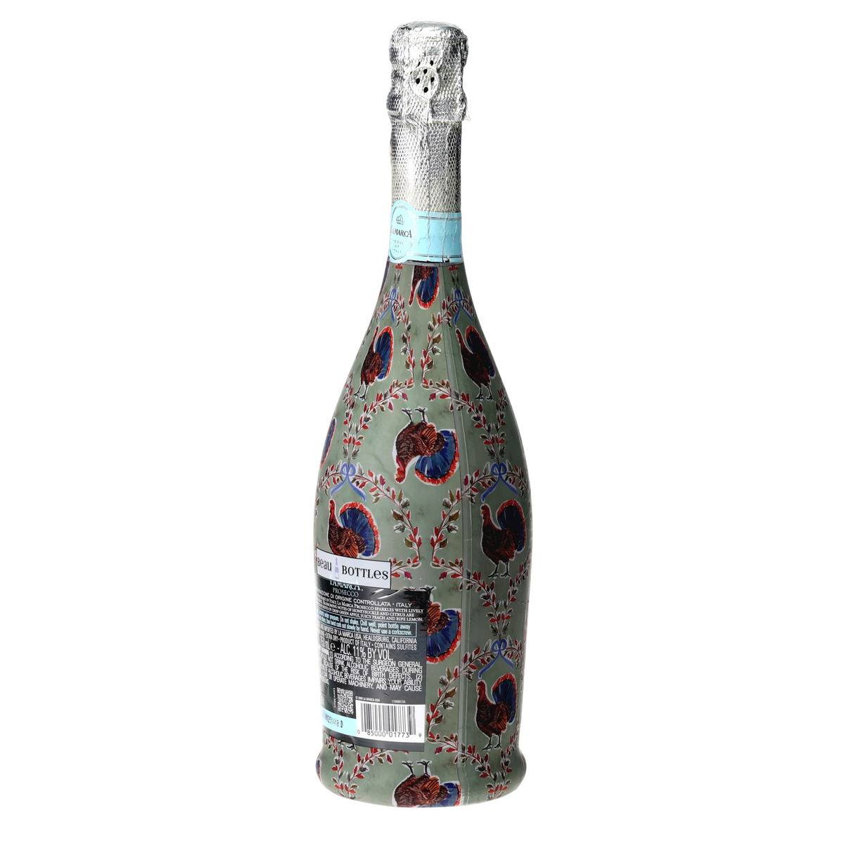 Autumn Turkey Trellis Prosecco Bottle Wrap