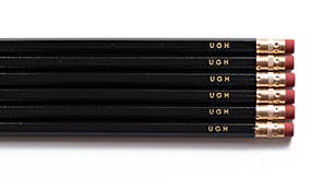 Ugh Gold Foil Pencils,  Office Supplies, set of 6