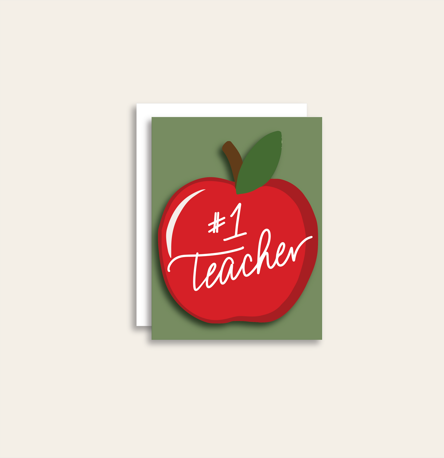 #1 Teacher Greeting Card