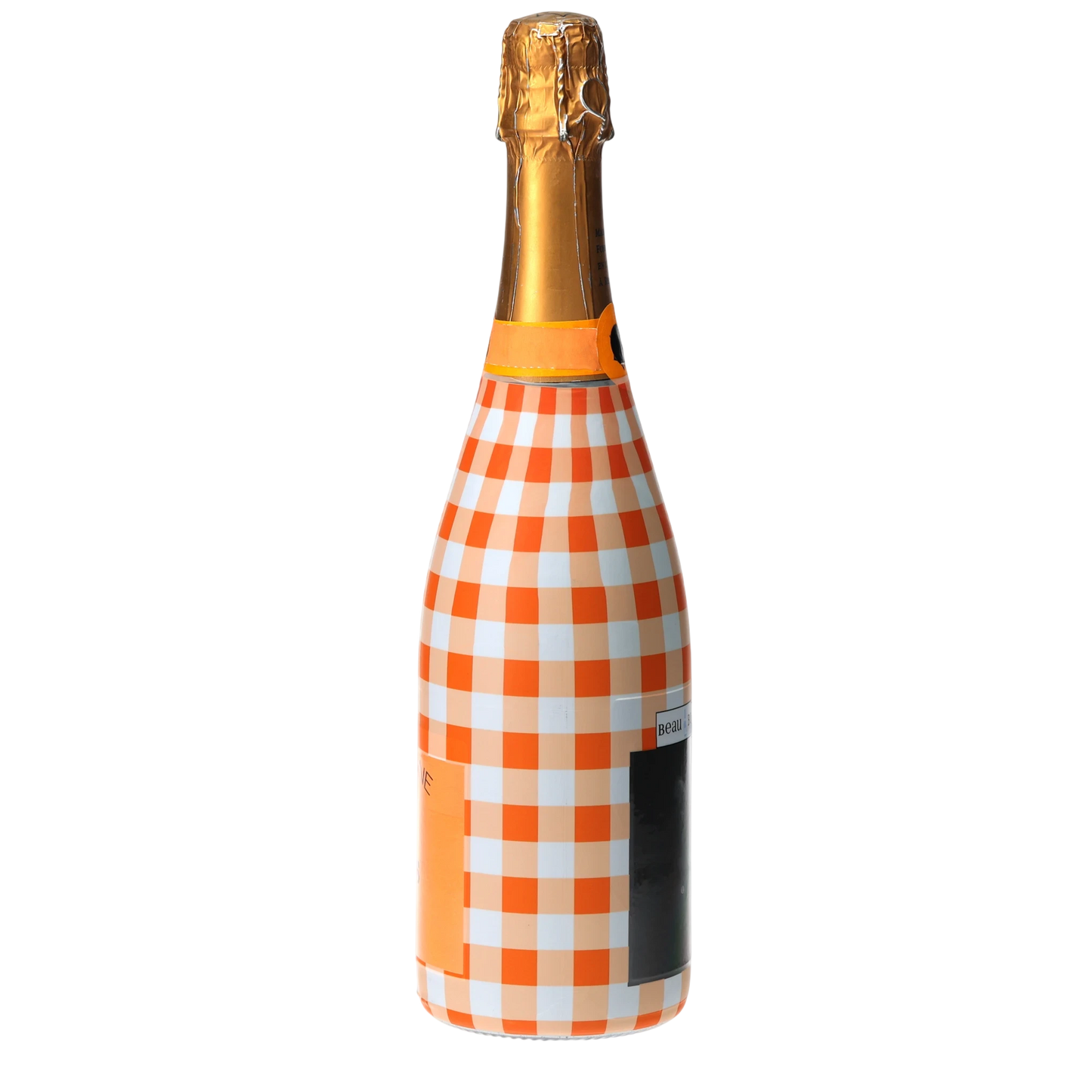 Orange & White Gingham  Champagne