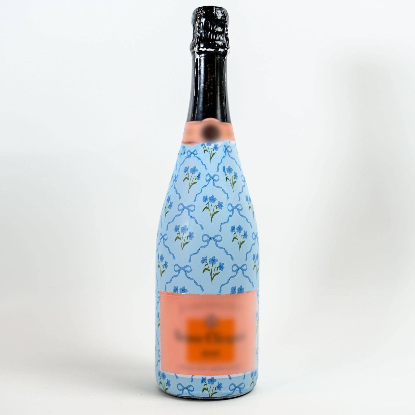Beau Bottles Blue Bows and Blossoms - Champagne Collection