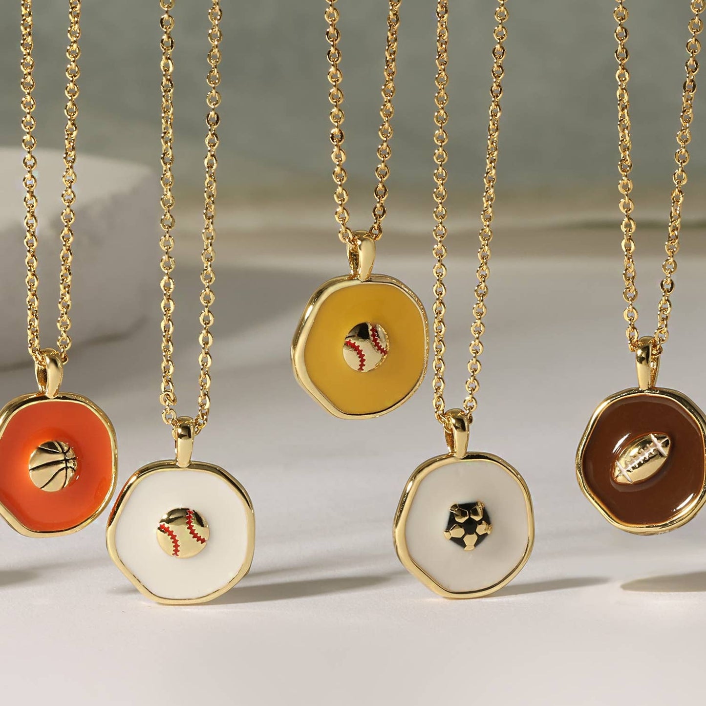 Home Run! Softball Pendant Necklace