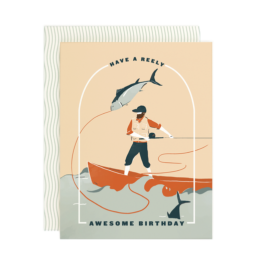 Reely Awesome Birthday: Single Card