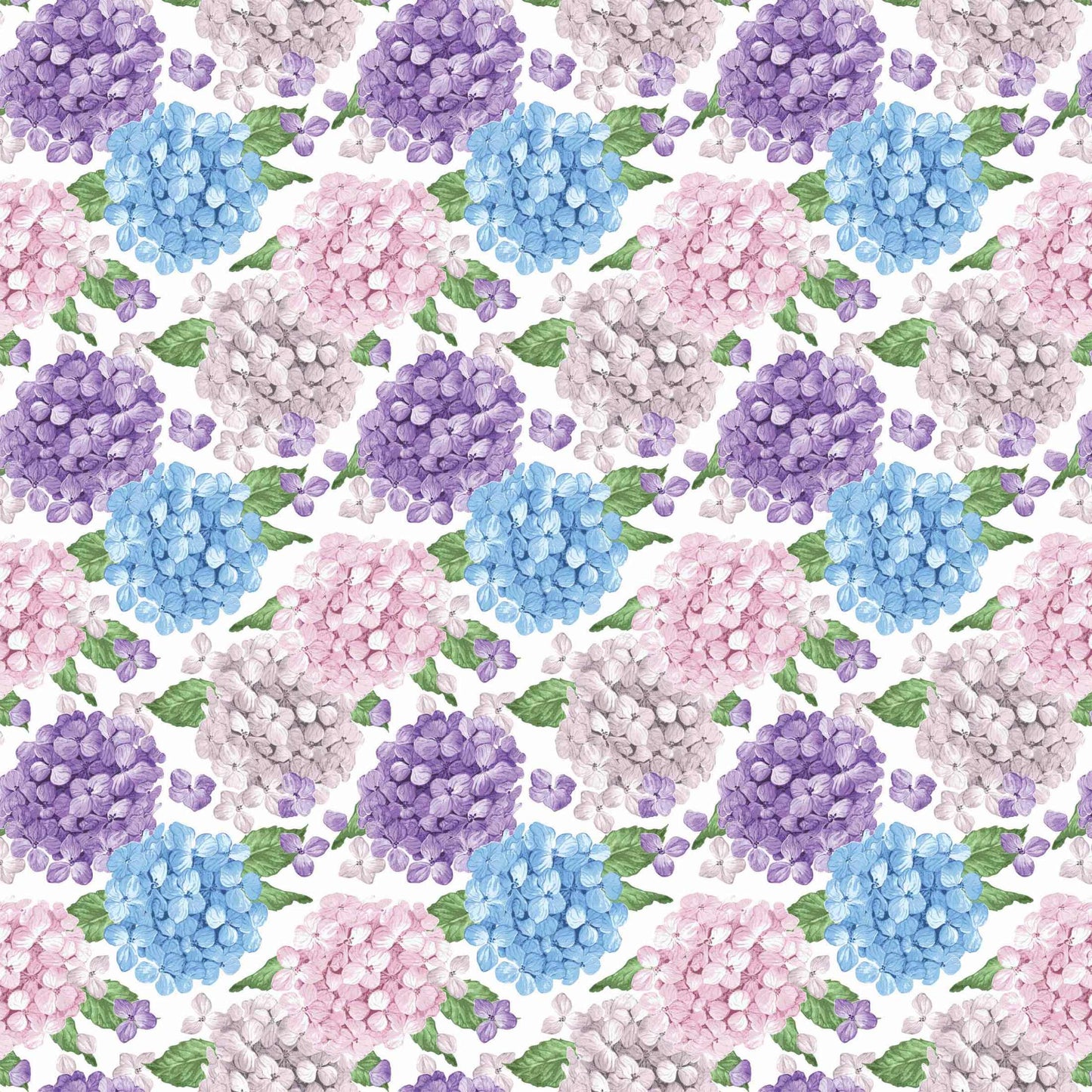 Beau Bottles Blue and Blush Hydrangeas- MINI Prosecco Collection - Set of Six Wraps