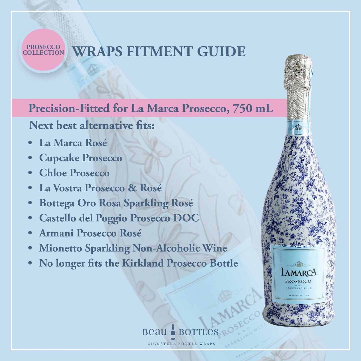 Beau Bottles Colorful Western Hats- Prosecco Collection