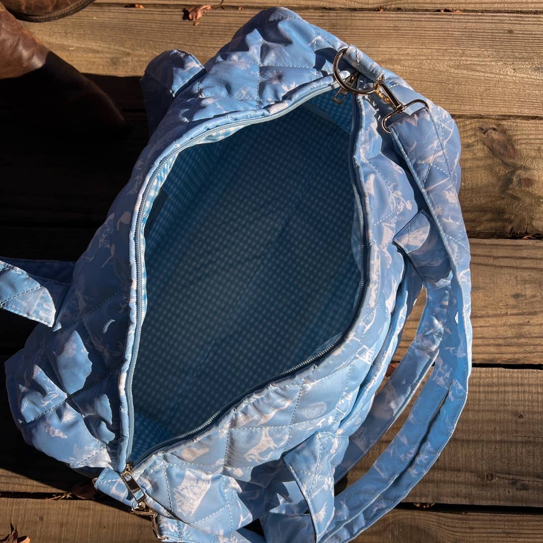 Toile Coastal Cowboy Duffle Bag