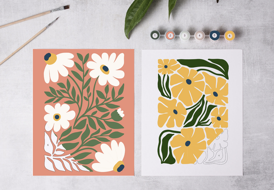 Field of Daisies Paint-By-Numbers kit