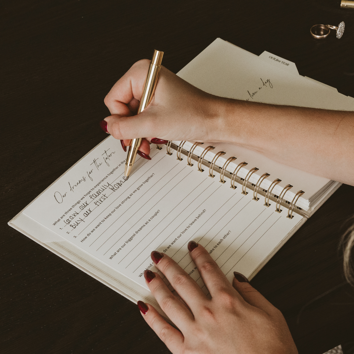 *NEW* Newlywed One Line A Day Prompted Journal - Wedding