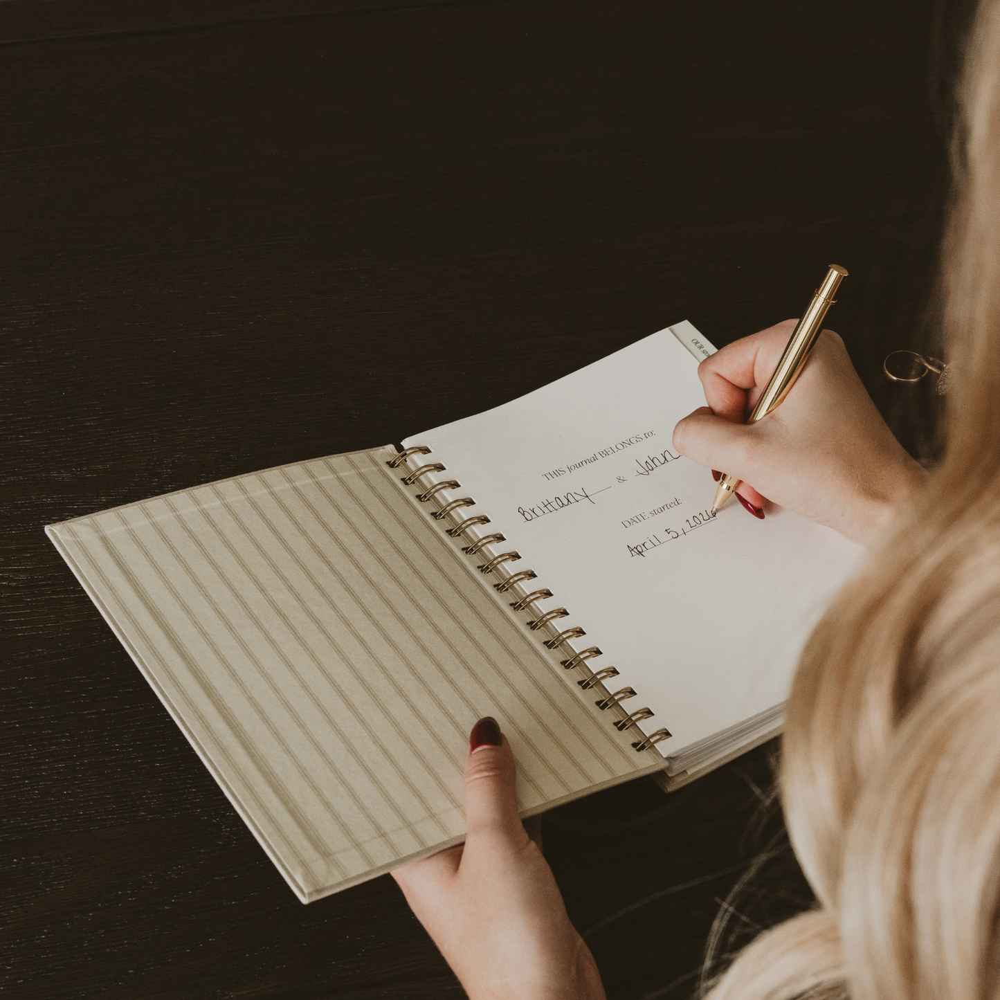 *NEW* Newlywed One Line A Day Prompted Journal - Wedding