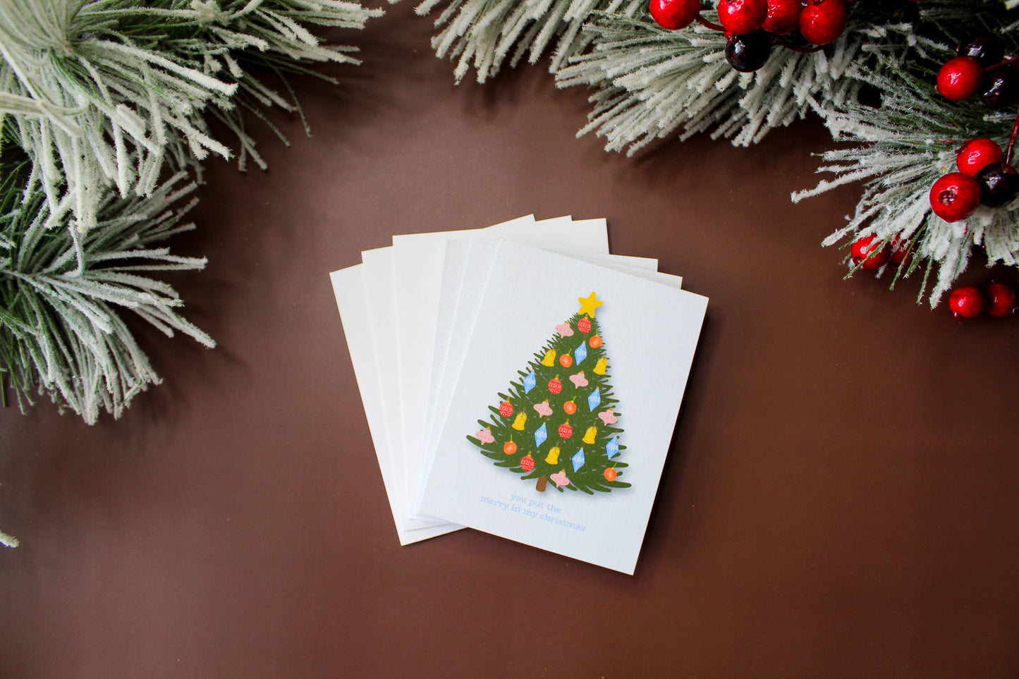 You Put the Merry in My Christmas Holiday Greeting Card