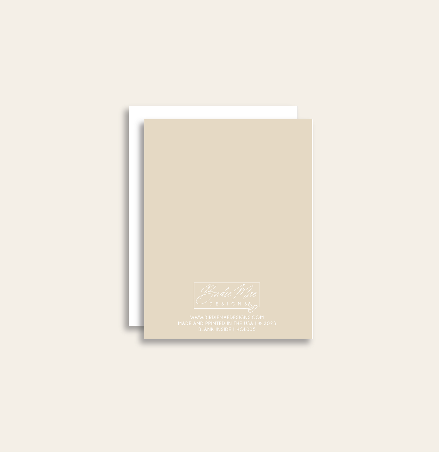 Merry and Bright Christmas Tree Holiday Greeting Card