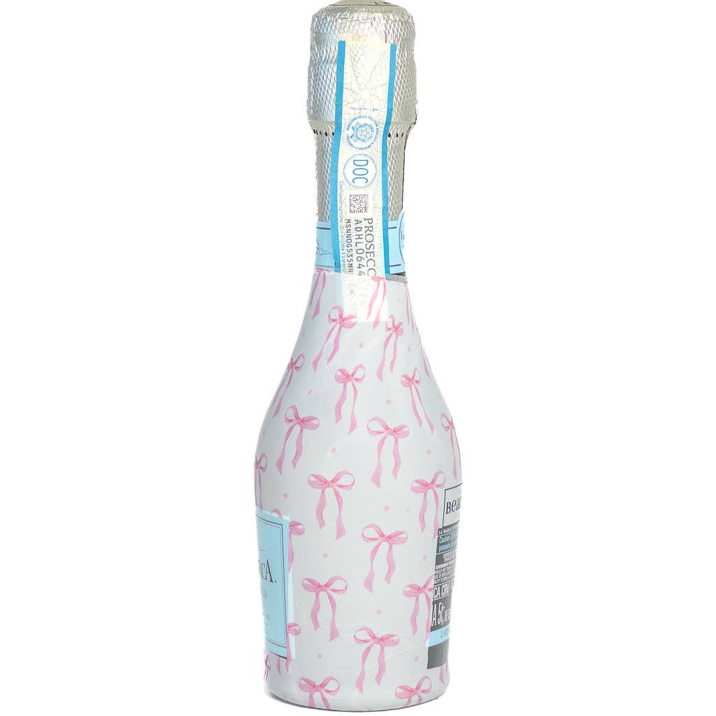 Beau Bottles Pink Bows - MINI Prosecco Collection - Six Pack